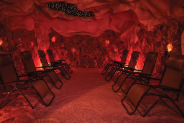 Interior of salt cave