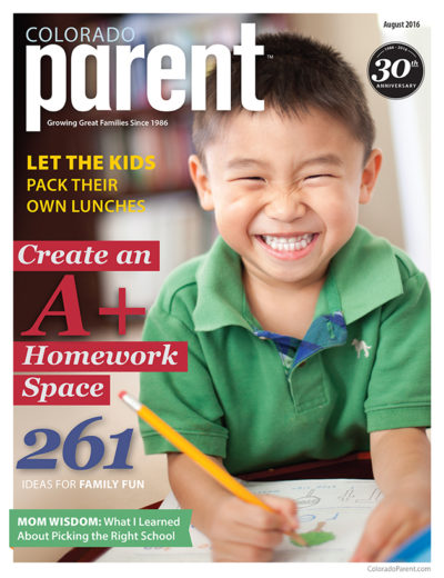 Colorado Parent August 2016 Cover