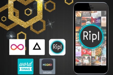 Various apps on smartphone