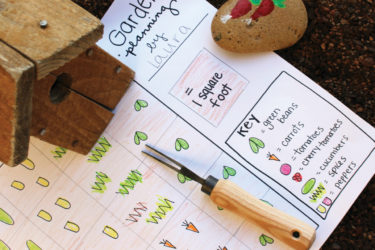 Garden plotting craft sheet