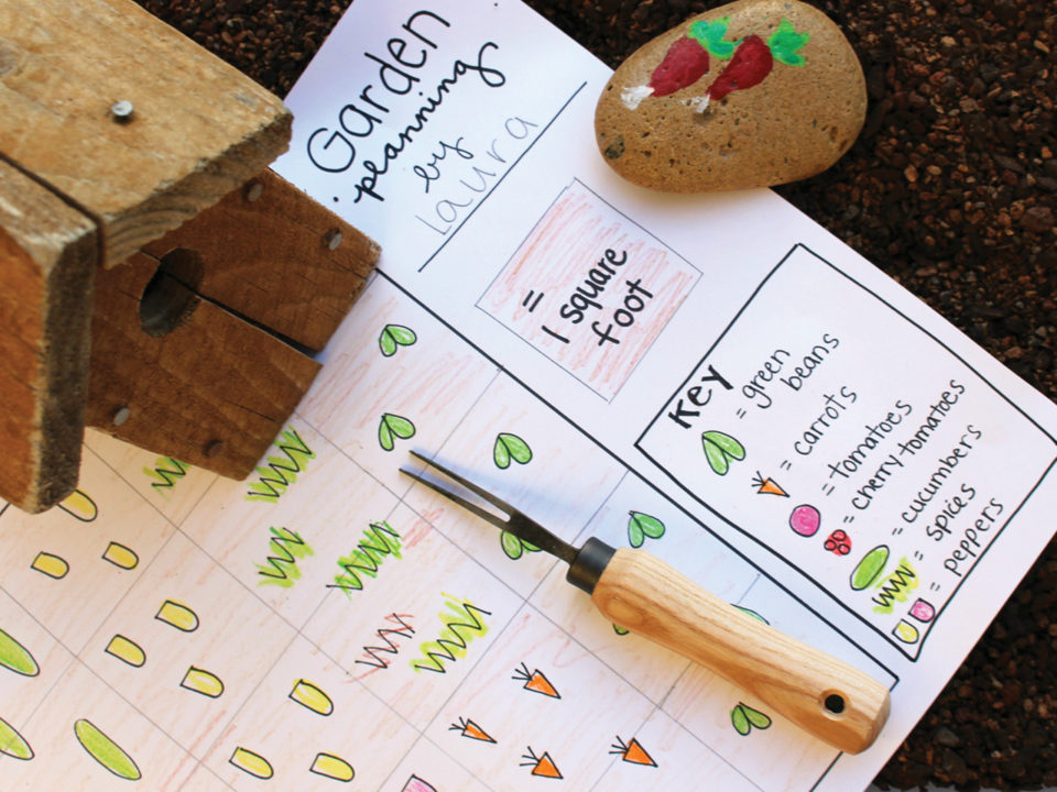 Garden plotting craft sheet