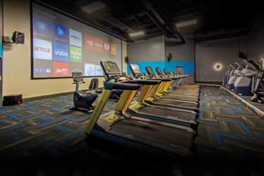 Movie room at Chuze Fitness