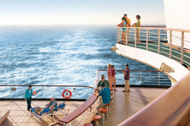 Deck of cruiseline