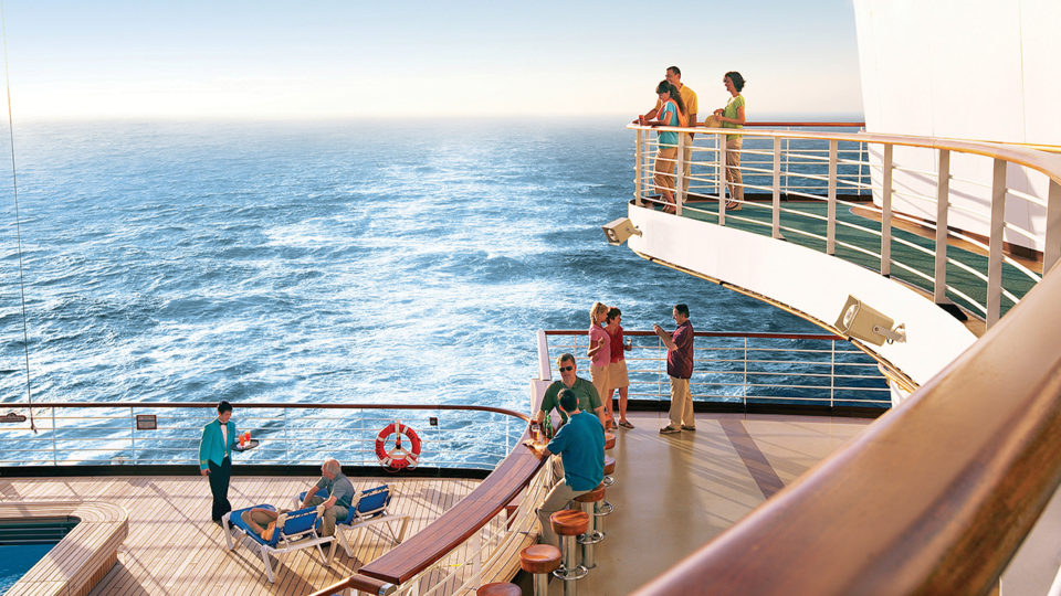 Deck of cruiseline