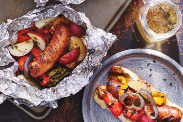 Sausage on the grill