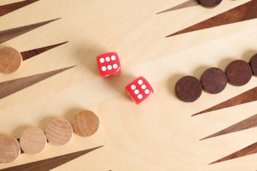 Close up of board game