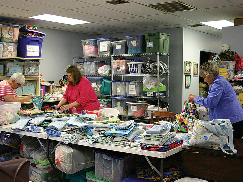 Volunteers at Warm Hearts, Warm Babies