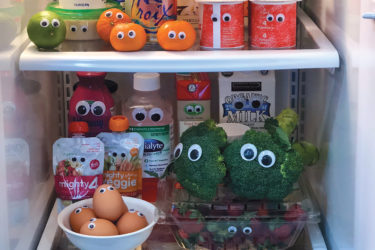 Refrigerator Eyes April Fools day prank