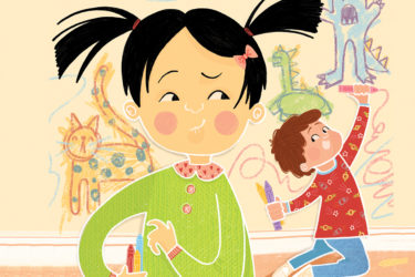 Child and friend who is a bad influence