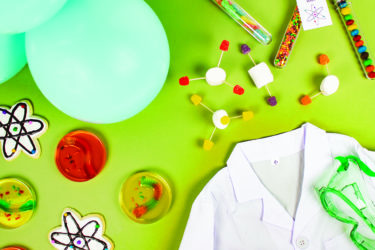 mad science birthday food decor