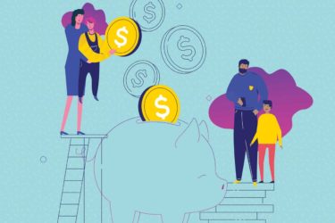 Family finance money kids