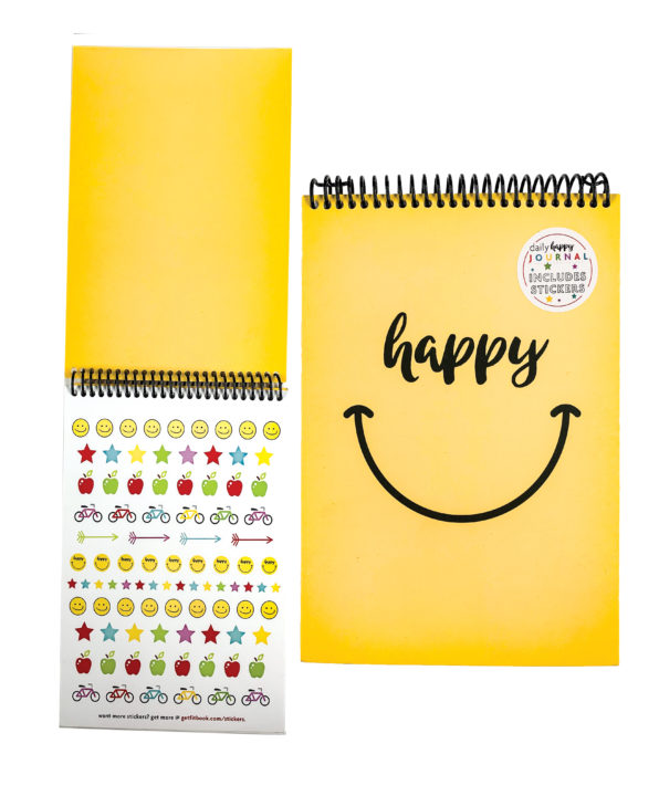 Happy journal stickers diary kids