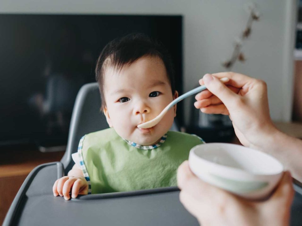 Baby eating