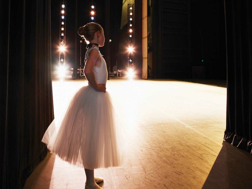 Little ballerina backstage
