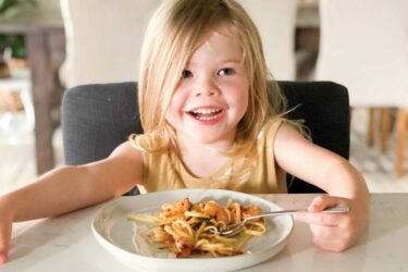 Toddler at the table