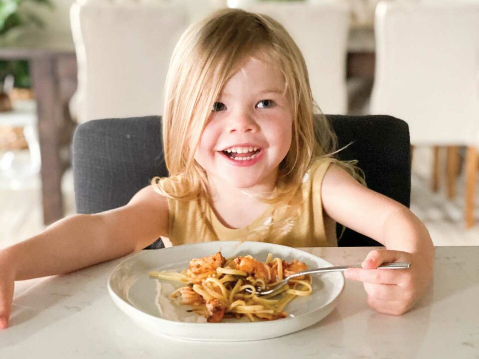 Toddler at the table