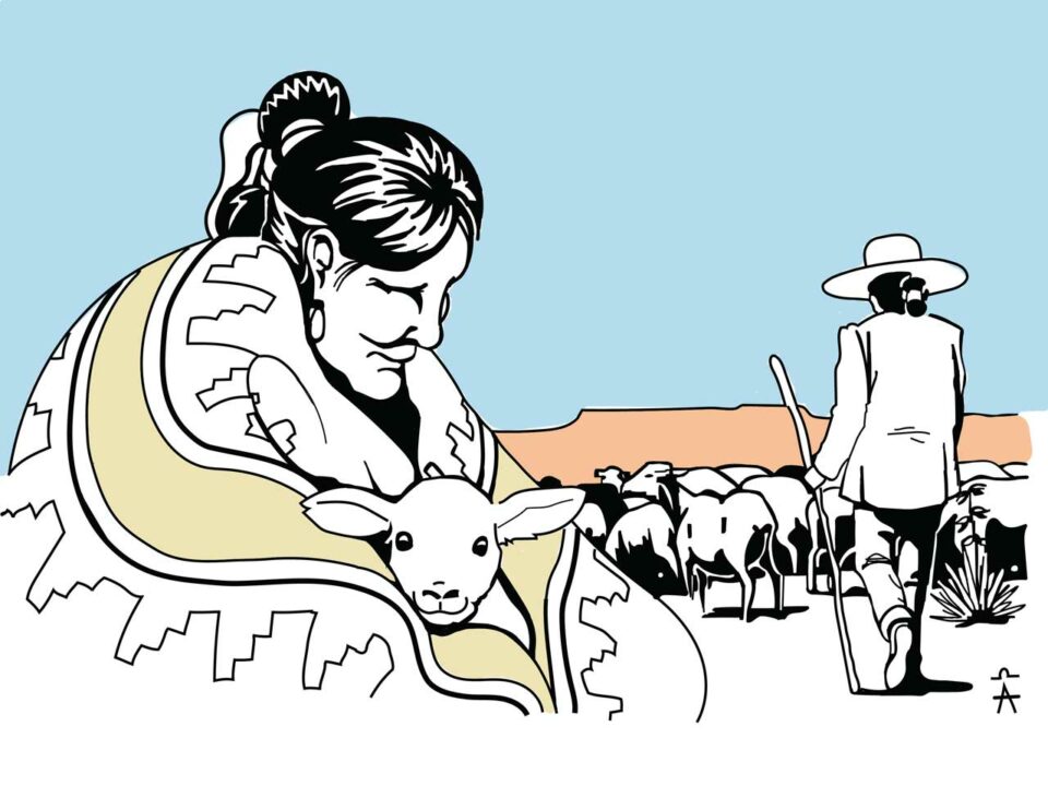 Native American coloring sheet