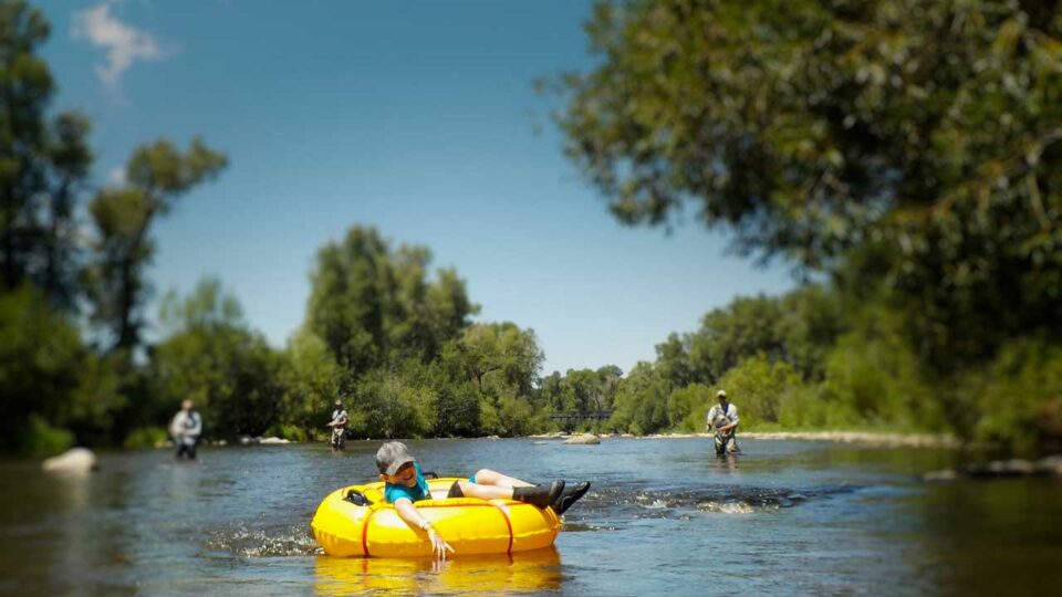 Tubing the Yampa River in Steamboat Springs