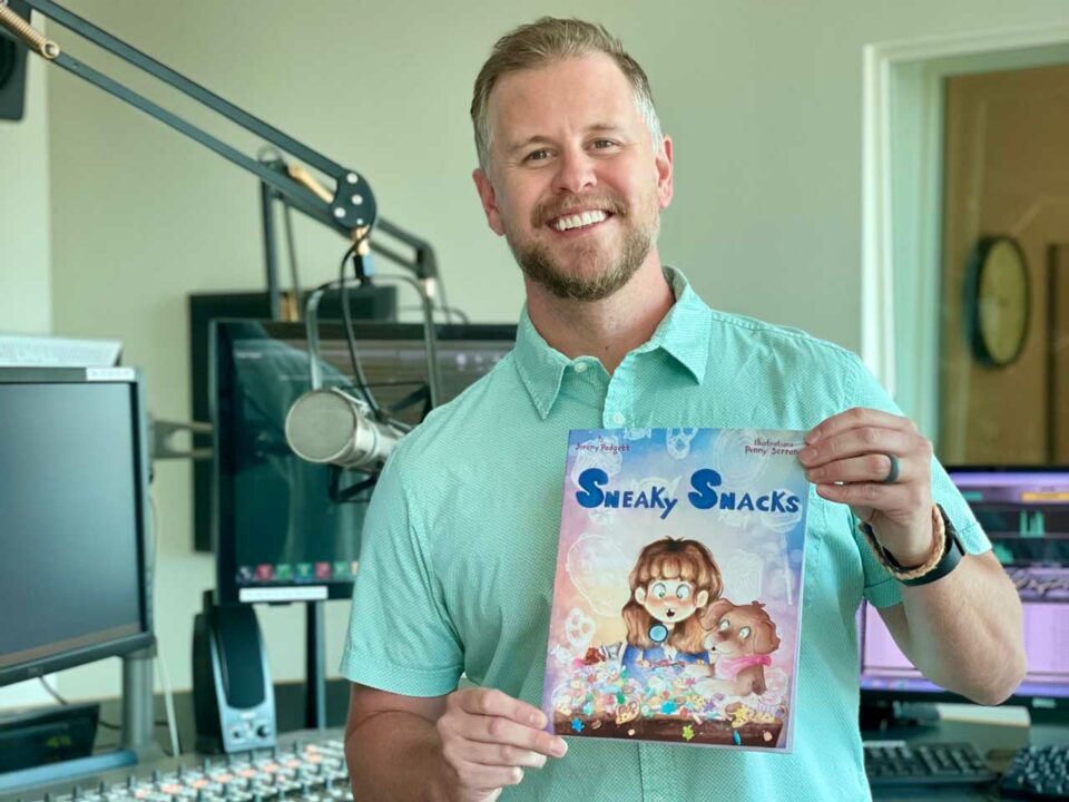 Jeremy Padgett with book