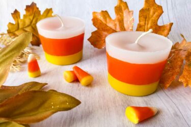 Candy corn candles
