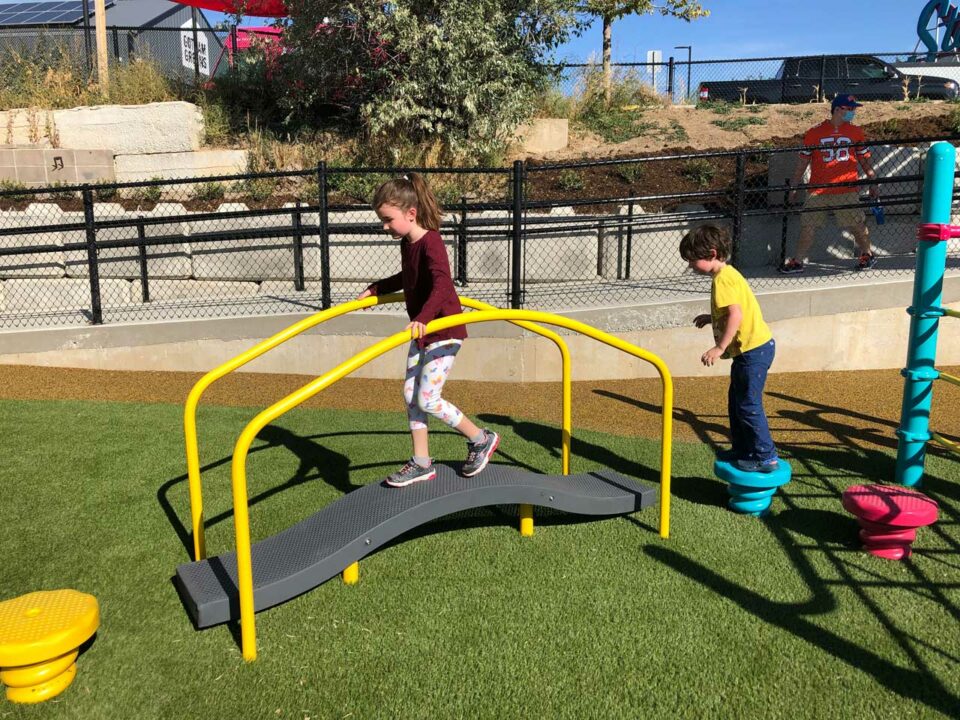 Example of barrier-free play surface.