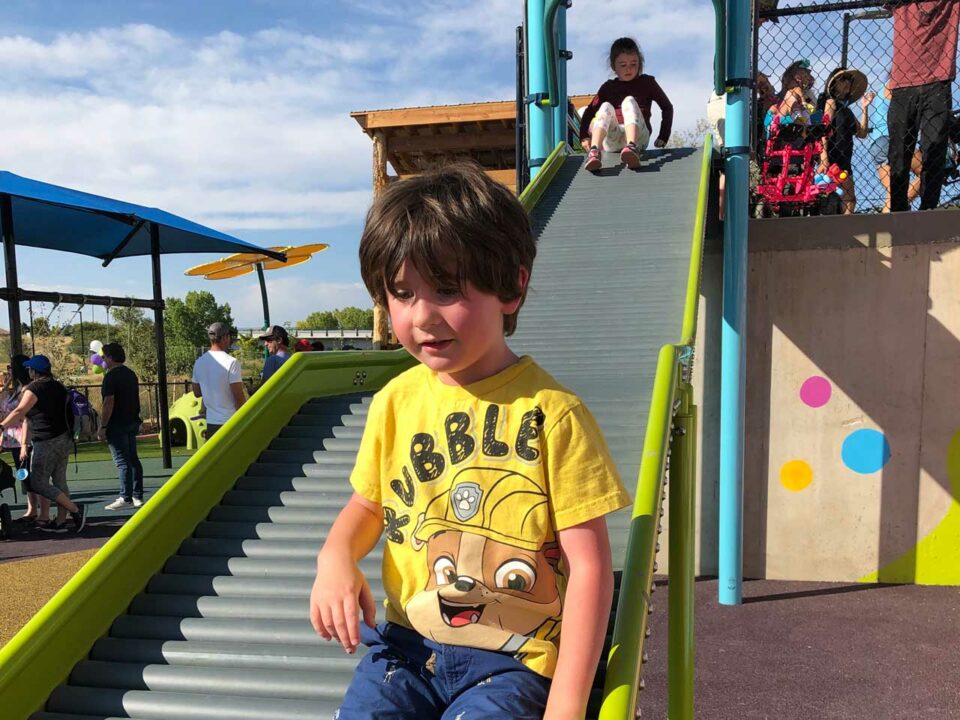 Show example of slide at LuBird's Light Playground