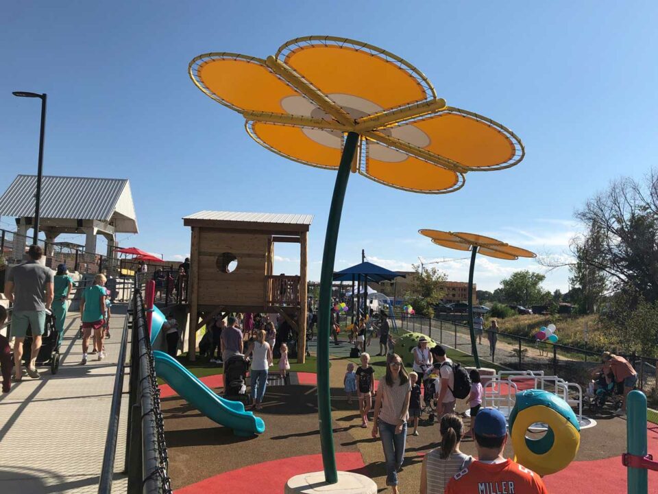 WIde view of LuBird's Light Playground