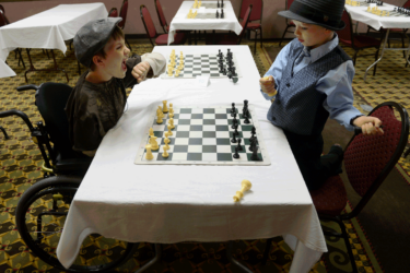 Children playing chess